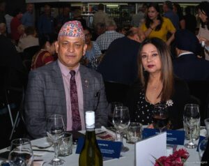 Dinesh Khadka(Hin Consul Nepal), Mrs Khadka - Howick 175 Luncheo